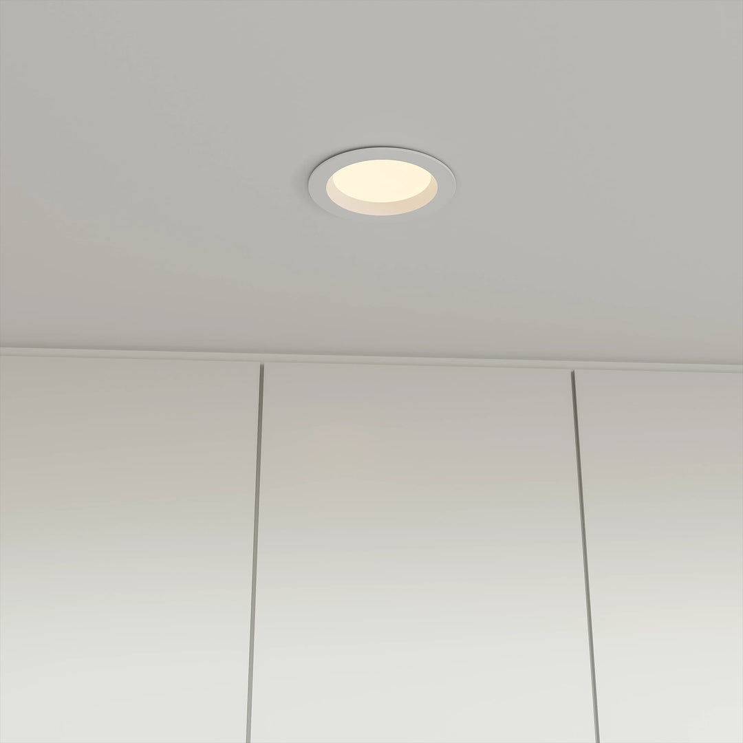 Calibo Zazu Recessed Tricolour LED Downlight with Changeable Face Plate | White