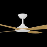 Calibo Vanga 56" DC Smart Ceiling Fan with Remote Control | White and Bamboo