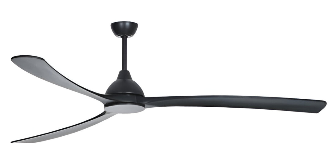 Fanco Sanctuary Oversized 92" Commercial DC Ceiling Fan with Remote for Large Indoor/Outdoor Areas | Black