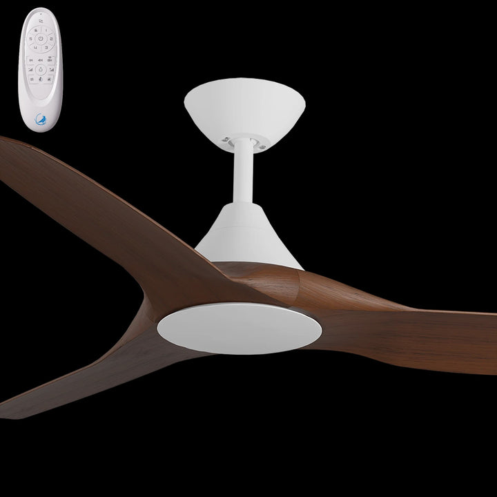 Calibo Smart CloudFan 48" (1220mm) ABS Energy Efficient DC Ceiling Fan and Remote | White & Koa