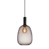 Nordlux Alton 23 Hand-Crafted Glass Oblong Pendant (E27) | Black