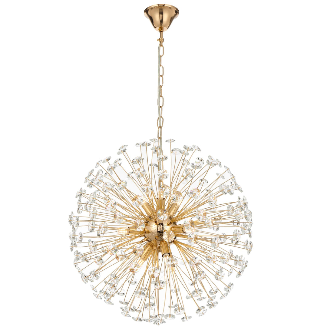 Telbix Lerida 9 Light Pendant | Gold