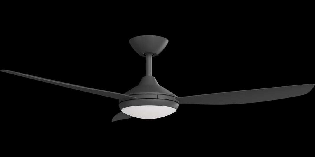 Calibo Condor 52" DC Smart Ceiling Fan with LED Light and Remote Control | Black