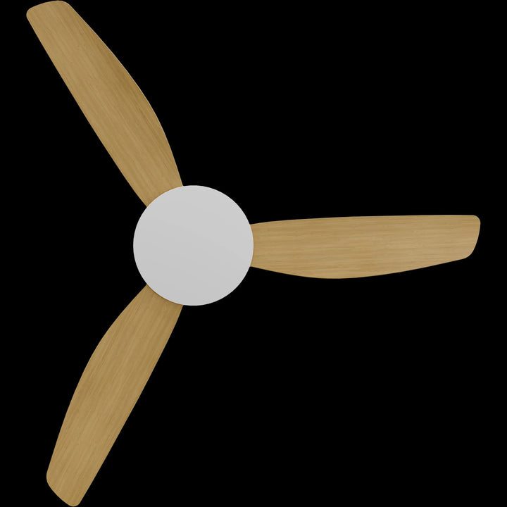 Calibo Condor 48" DC Smart Ceiling Fan with Remote Control | White and Bamboo