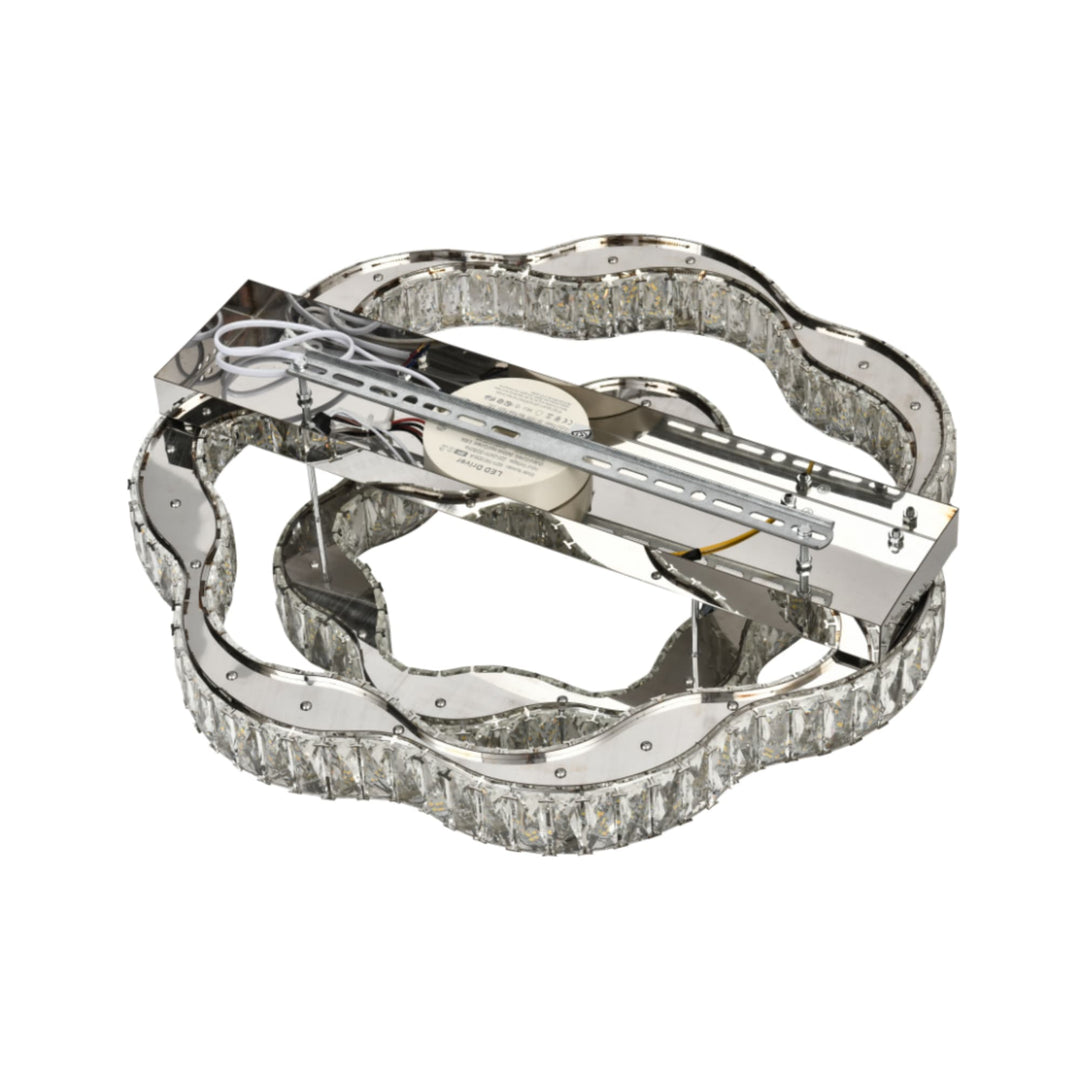 Telbix Jura 2 Ring Crystal LED CTC Light | Chrome