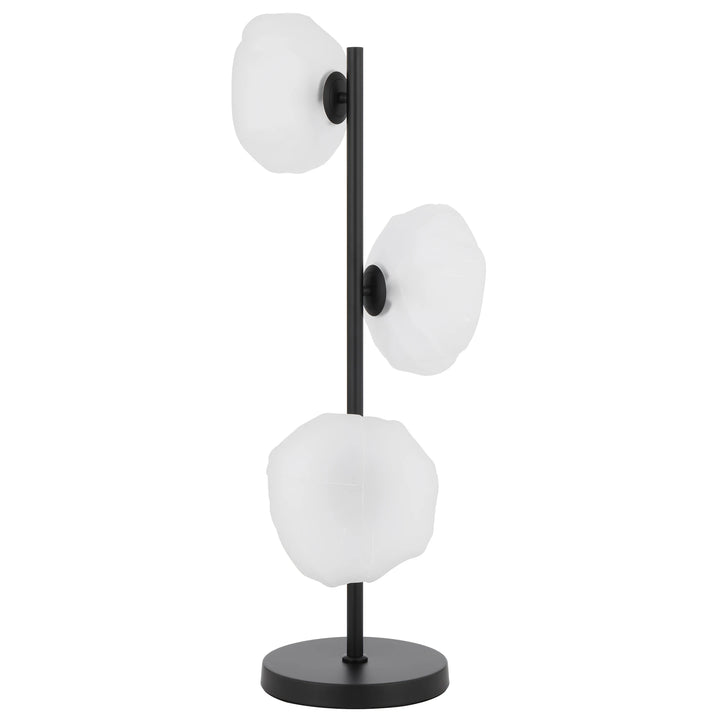 Telbix Zecca 3 Light Table Lamp | Black and Frost
