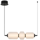 Telbix Torso 3 Light LED Pendant | Black