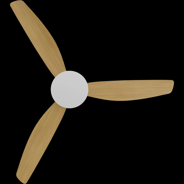 Calibo Condor 56" DC Smart Ceiling Fan with Remote Control | White and Bamboo