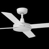 Fanco Eco Silent 52" DC Ceiling Fan with Wall Control and Remote | White