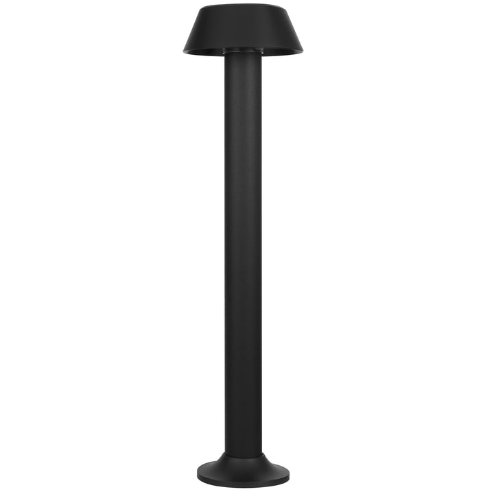 Telbix Pyrus Minimalist Black LED Outdoor Bollard Light in Refined Sand Finish | Black