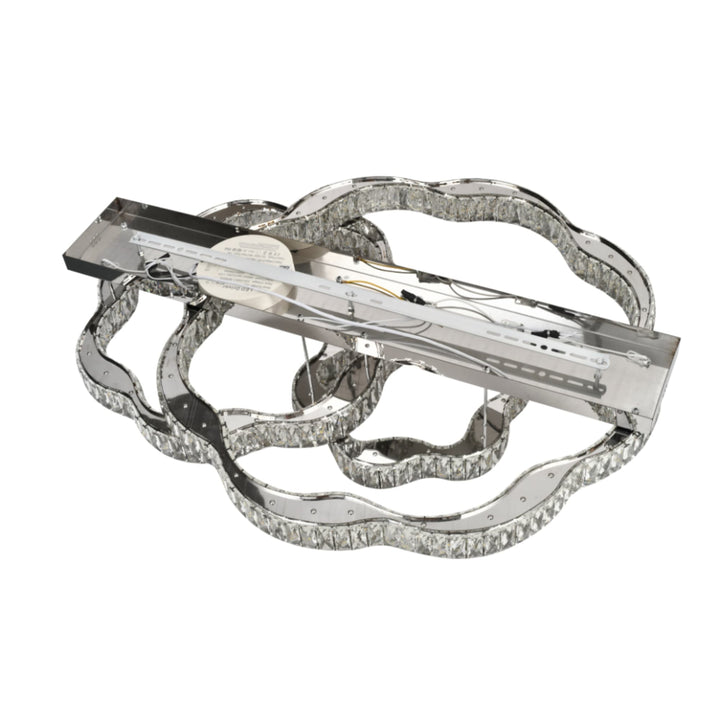 Telbix Jura 3 Ring Crystal LED CTC Light | Chrome