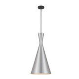 Telbix Flero Brushed Aluminium Pendant Light (E27) | Large
