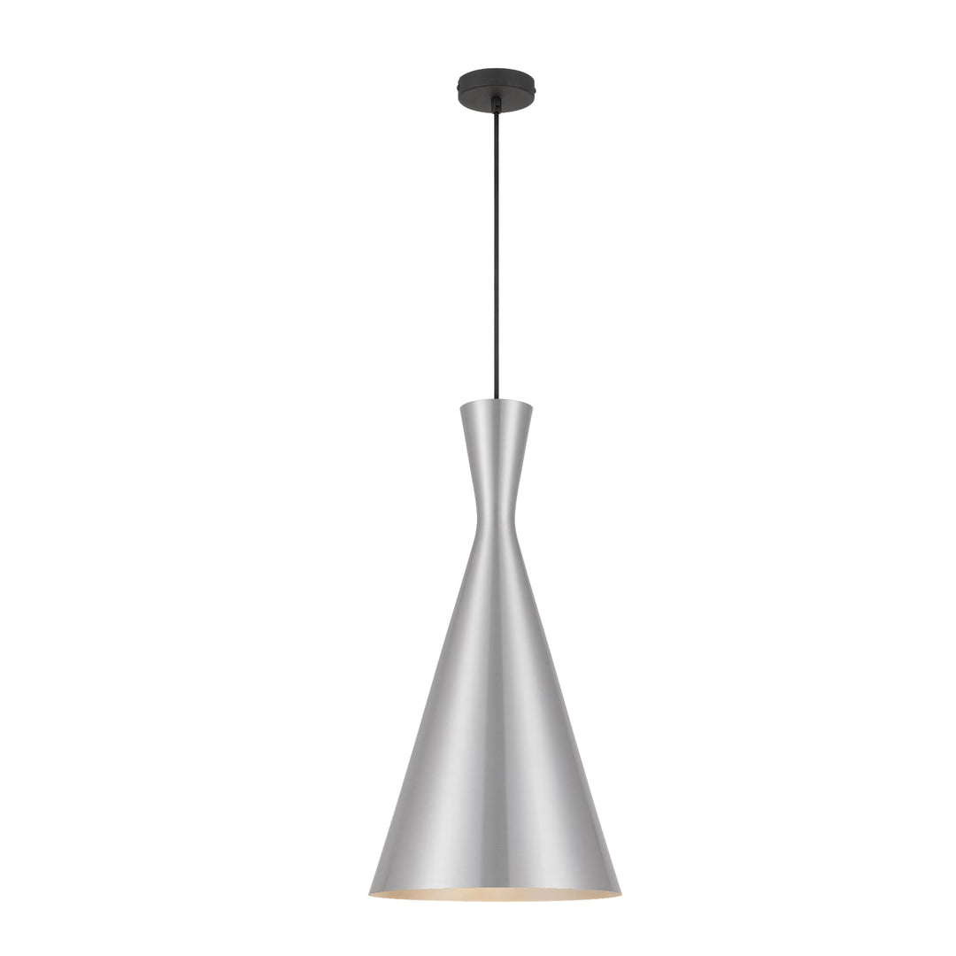 Telbix Flero Brushed Aluminium Pendant Light (E27) | Large