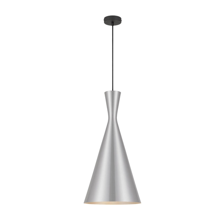 Telbix Flero Brushed Aluminium Pendant Light (E27) | Large