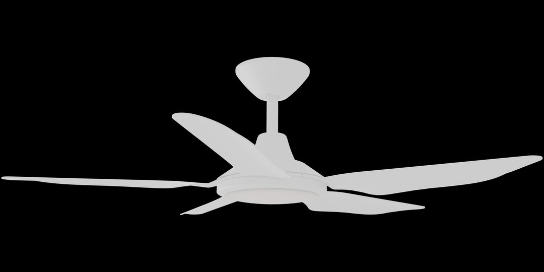 Calibo Storm 42" (1070mm) 5 Blade 18W Tricolour LED Light Indoor/Outdoor DC Ceiling Fan & Remote | White