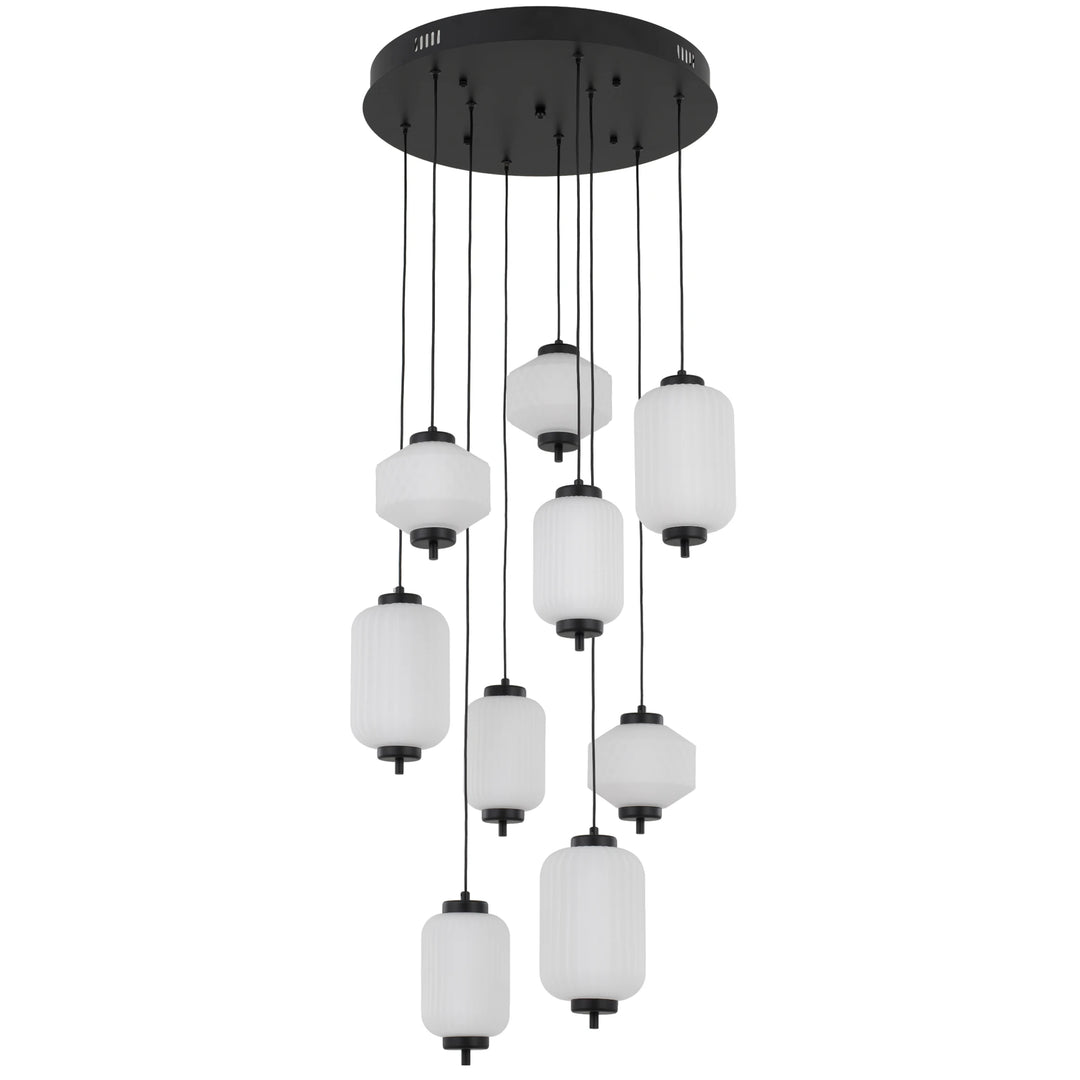 Telbix Torso 9 Light LED Pendant Light | Black