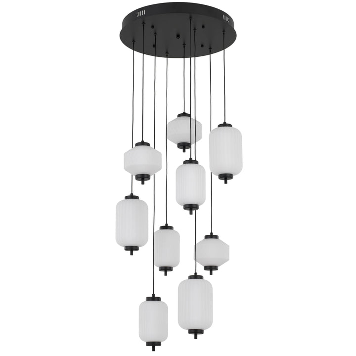 Telbix Torso 9 Light LED Pendant Light | Black