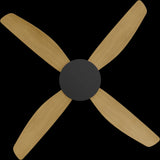 Calibo Vanga 48" DC Smart Ceiling Fan with Remote Control | Black and Bamboo