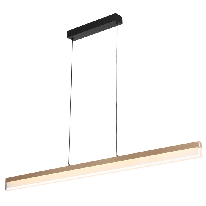 Telbix Salas LED Bar Pendant Light | Gold