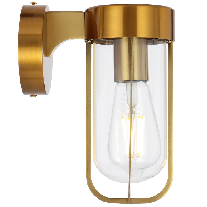 Telbix Fonseca Exterior Wall Light | Antique Gold