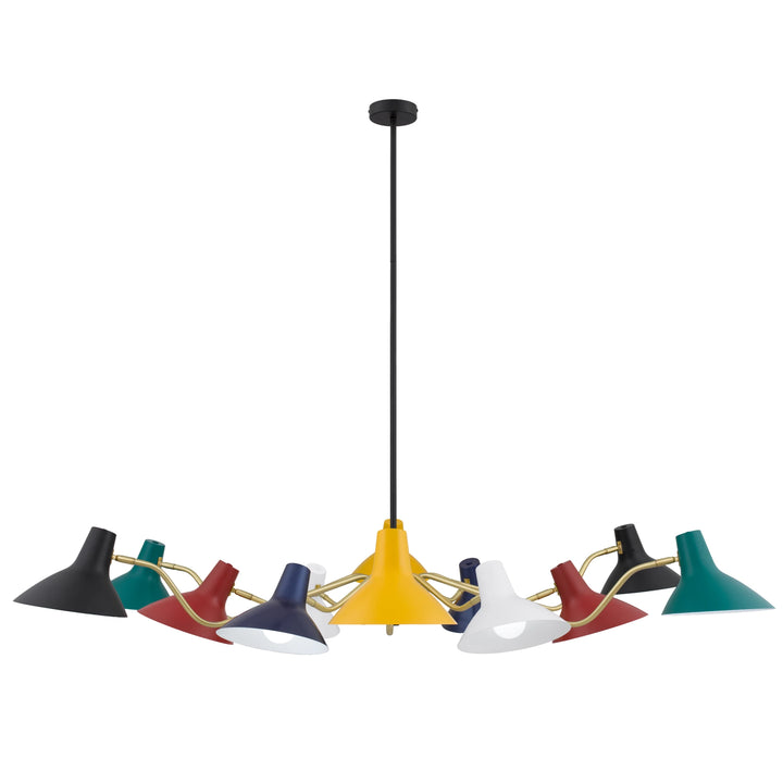 Telbix Farbon 12 Light Pendant Light | Multi Colour