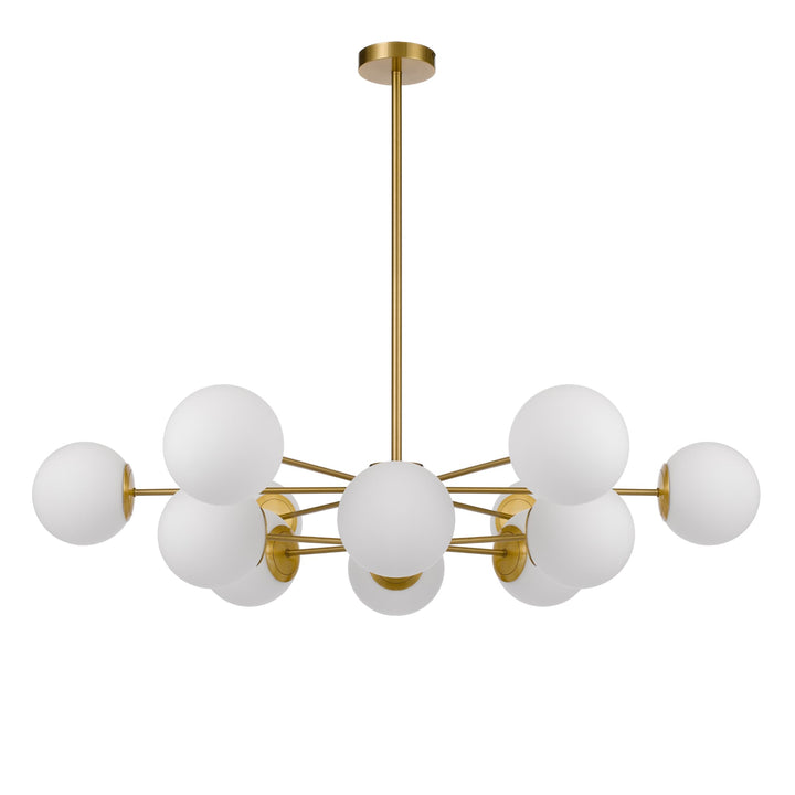 Telbix Marsten Gold Glass Pendant E27 | 12 Light