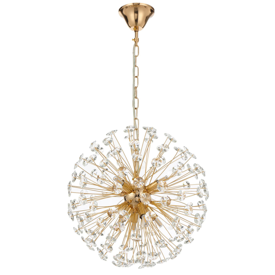 Telbix Lerida 8 Light Pendant | Gold