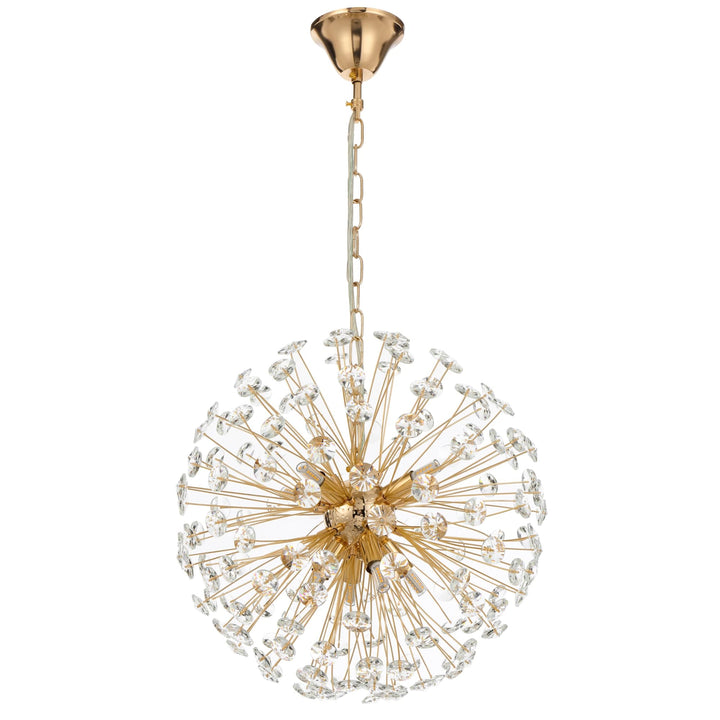 Telbix Lerida 8 Light Pendant | Gold
