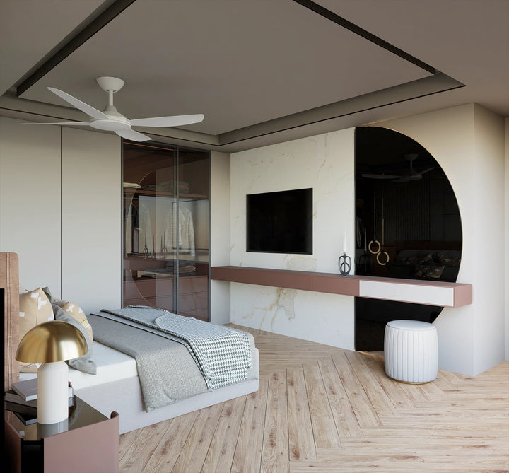 Calibo Vanga 48" DC Smart Ceiling Fan with Remote Control | White