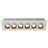 Telbix Tilda 6-Light LED Ceiling Spotlight with Adjustable Cylindrical Heads | White
