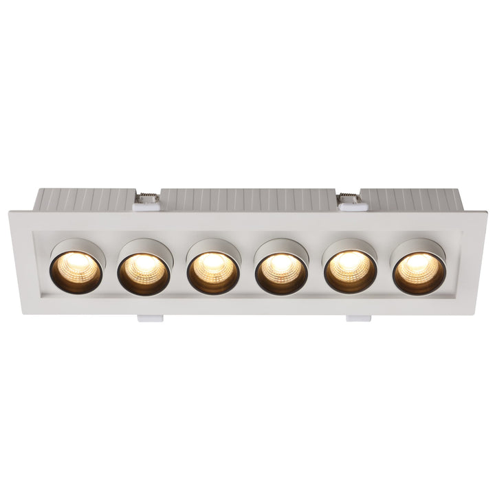 Telbix Tilda 6-Light LED Ceiling Spotlight with Adjustable Cylindrical Heads | White