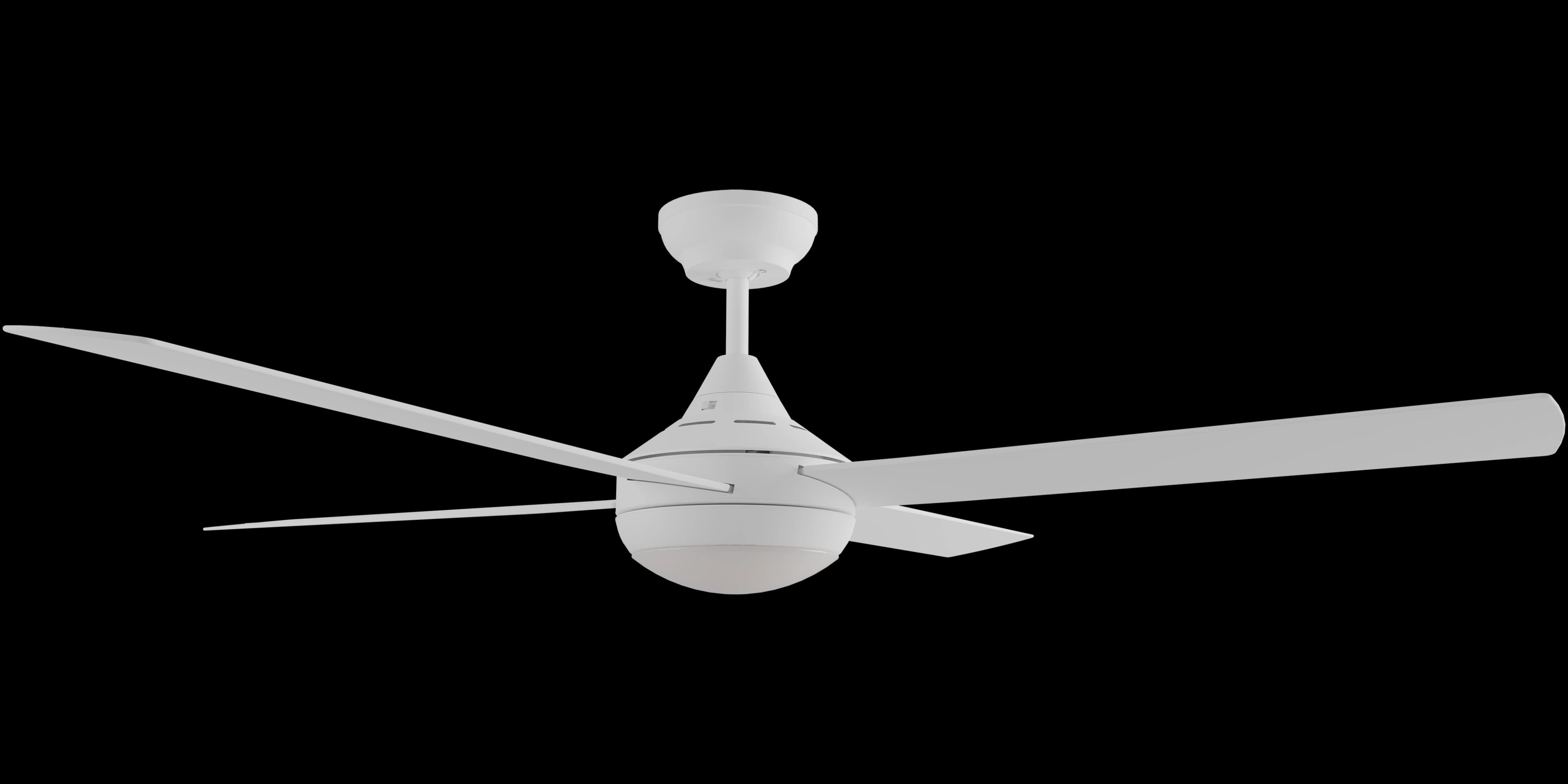 Calibo Kestrel 48" (1220mm) Indoor/Outdoor DC Ceiling Fan with 18W CCT LED Light & Remote | White