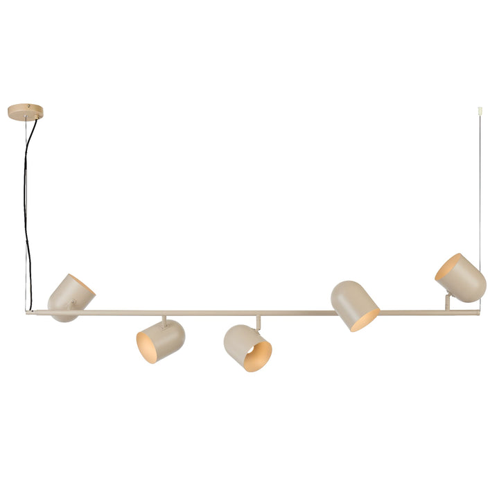 Telbix Turin 5 Light Pendant | Khaki