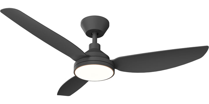 Calibo Sora 52" DC Ceiling Fan with LED Light, Wall Control and Remote | Black