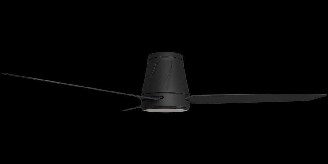 Calibo Profile 50" (1250mm) DC Low Profile Ceiling Fan with 18W CCT Dimmable Light and Remote | Matte Black