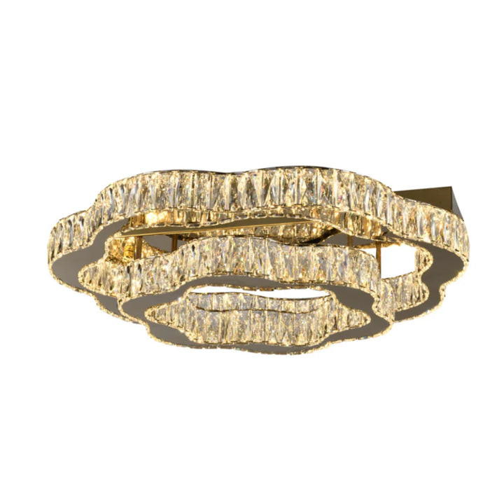 Telbix Jura 2 Ring Crystal LED CTC Light | Gold