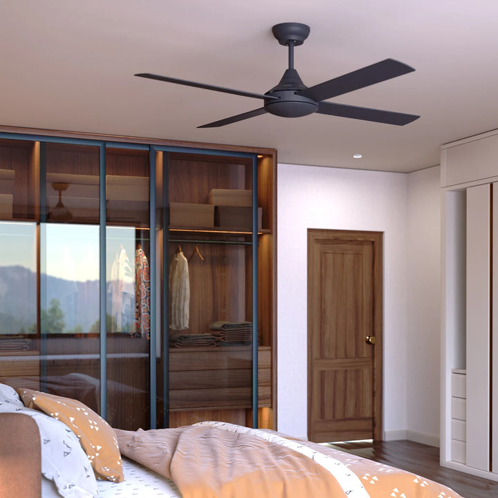 Calibo Heron 48" (1220mm) Indoor/Outdoor AC Ceiling Fan | Black