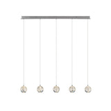 Telbix Segovia 5 Light LED Bar Pendant | Chrome