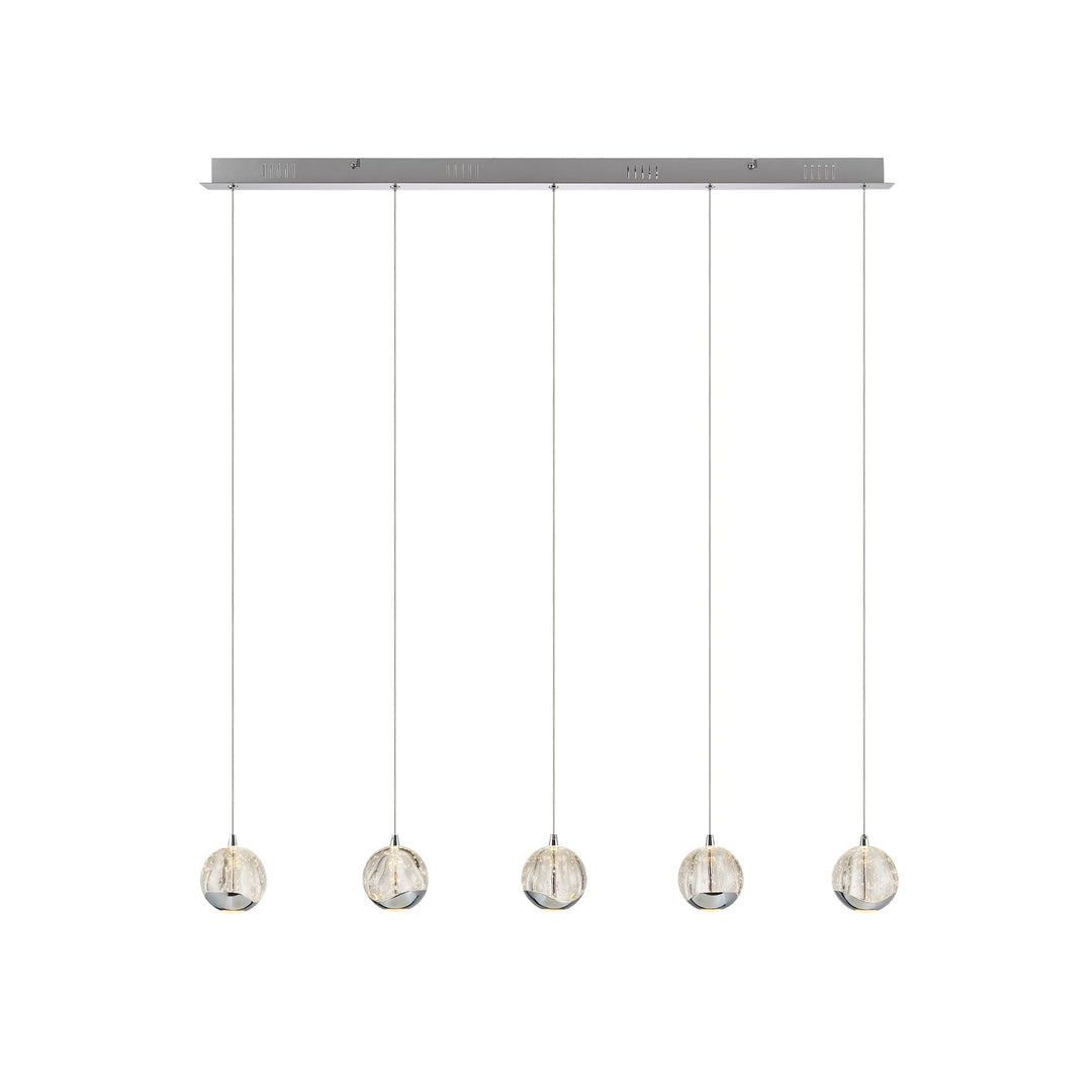Telbix Segovia 5 Light LED Bar Pendant | Chrome