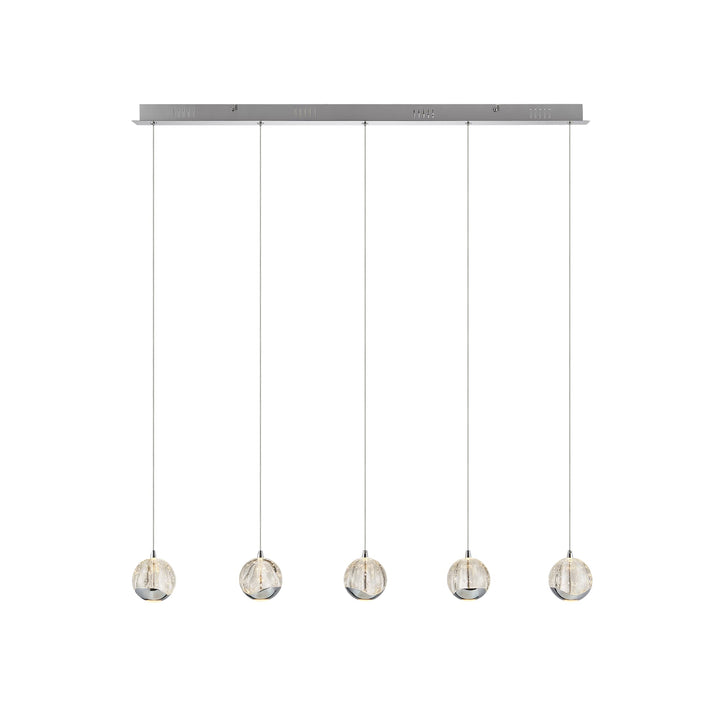 Telbix Segovia 5 Light LED Bar Pendant | Chrome