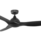 Fanco Horizon 64" Smart DC Indoor/Outdoor Ceiling Fan with Remote and Wall Controller | Black