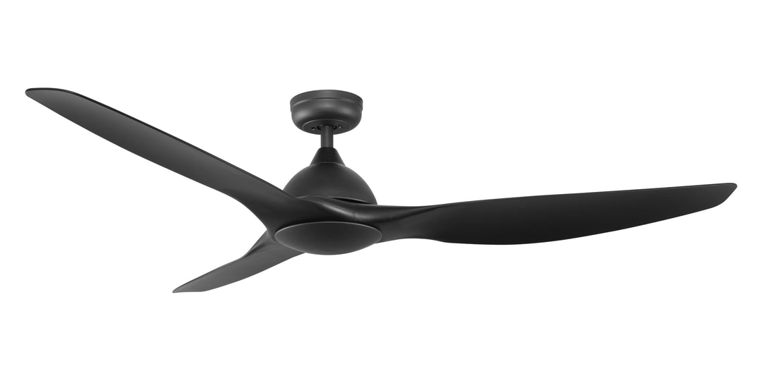 Fanco Horizon 64" Smart DC Indoor/Outdoor Ceiling Fan with Remote and Wall Controller | Black
