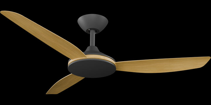Calibo Condor 48" DC Smart Ceiling Fan with Remote Control | Black and Bamboo