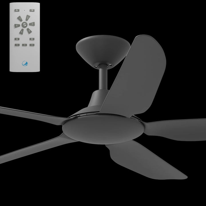Calibo Storm 52" (1320mm) 5 Blade Indoor/Outdoor DC Ceiling Fan and Remote | Matte Black