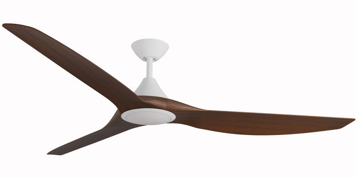 Calibo Smart CloudFan 72" (1830mm) ABS DC Ceiling Fan with 20W CCT LED Light and Remote | White & Koa