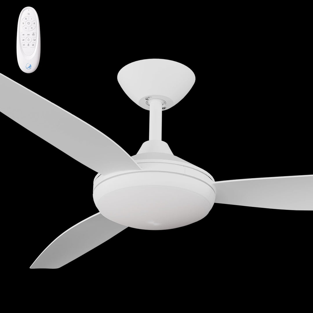 Calibo Condor 52" DC Smart Ceiling Fan with LED Light and Remote Control | White