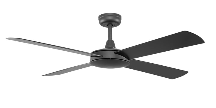 Fanco 52" Eco Silent Deluxe ABS DC Ceiling Fan With Wall Control | Black