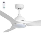 Fanco Horizon Smart High Airflow 52" DC Ceiling Fan with CCT LED Light & Remote | White