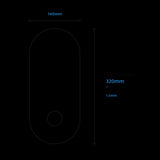 Calibo Crest 320mm Oval Back Plate Only | Black