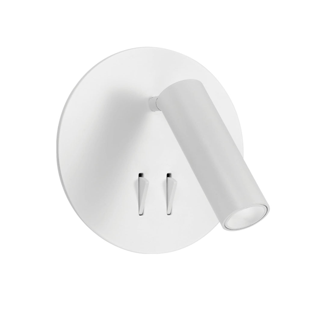 Telbix Esra Round LED Uplighter and Spotlight | White